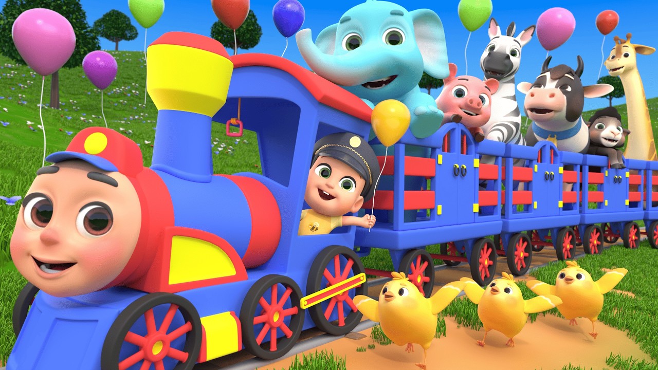 Choo Choo Train Song | Baby Animals Find Their Mommies | Lalafun Animal Nursery Rhymes & Kids Songs