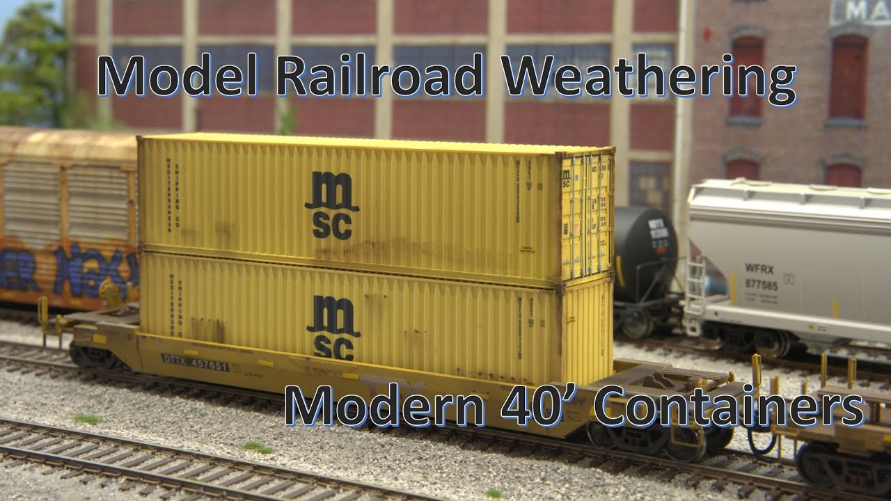 Weathering Modern 40' Intermodal Containers