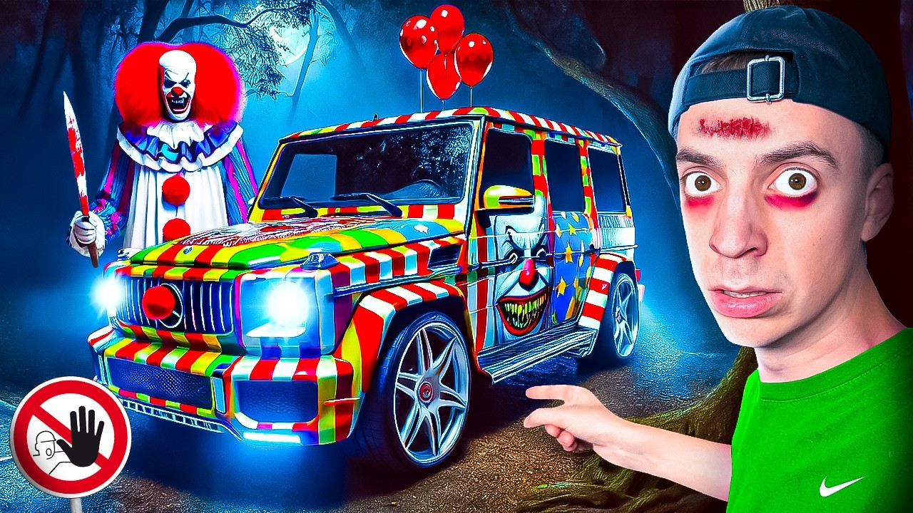 ich KLAUE heimlich NEUES AUTO von HORROR CLOWN! 😳🤡 (erwischt)