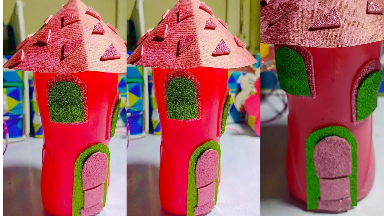 How to make showpiece item from plastic bottle #youtube