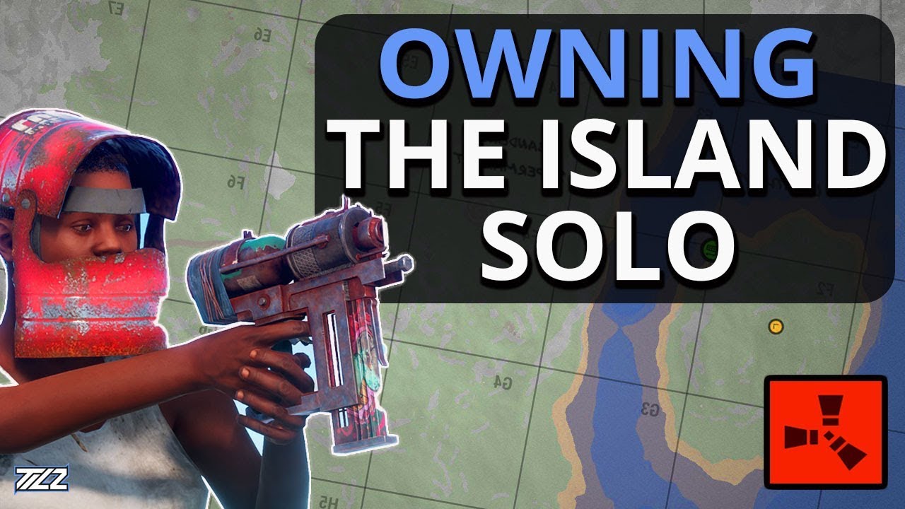 TAKING Over A Whole ISLAND SOLO On WipeDay! Rust Solo Survival Gameplay Part 1