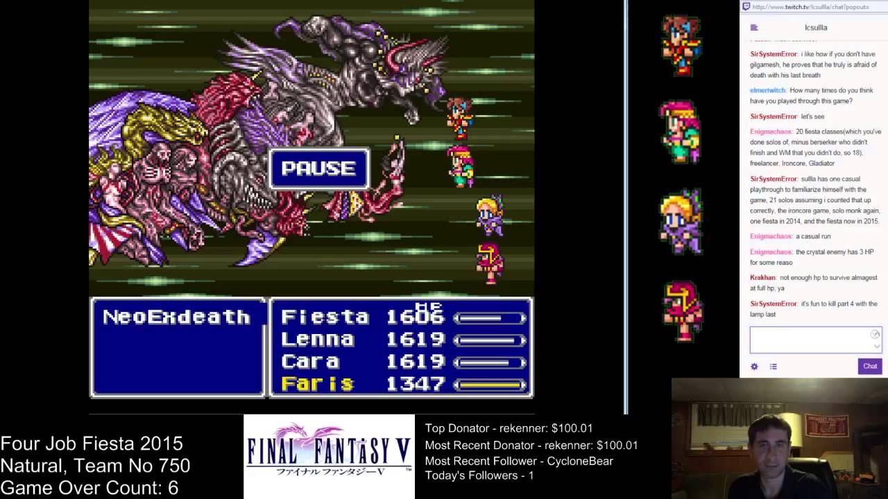 FF5 Four Job Fiesta Highlights: Final Boss
