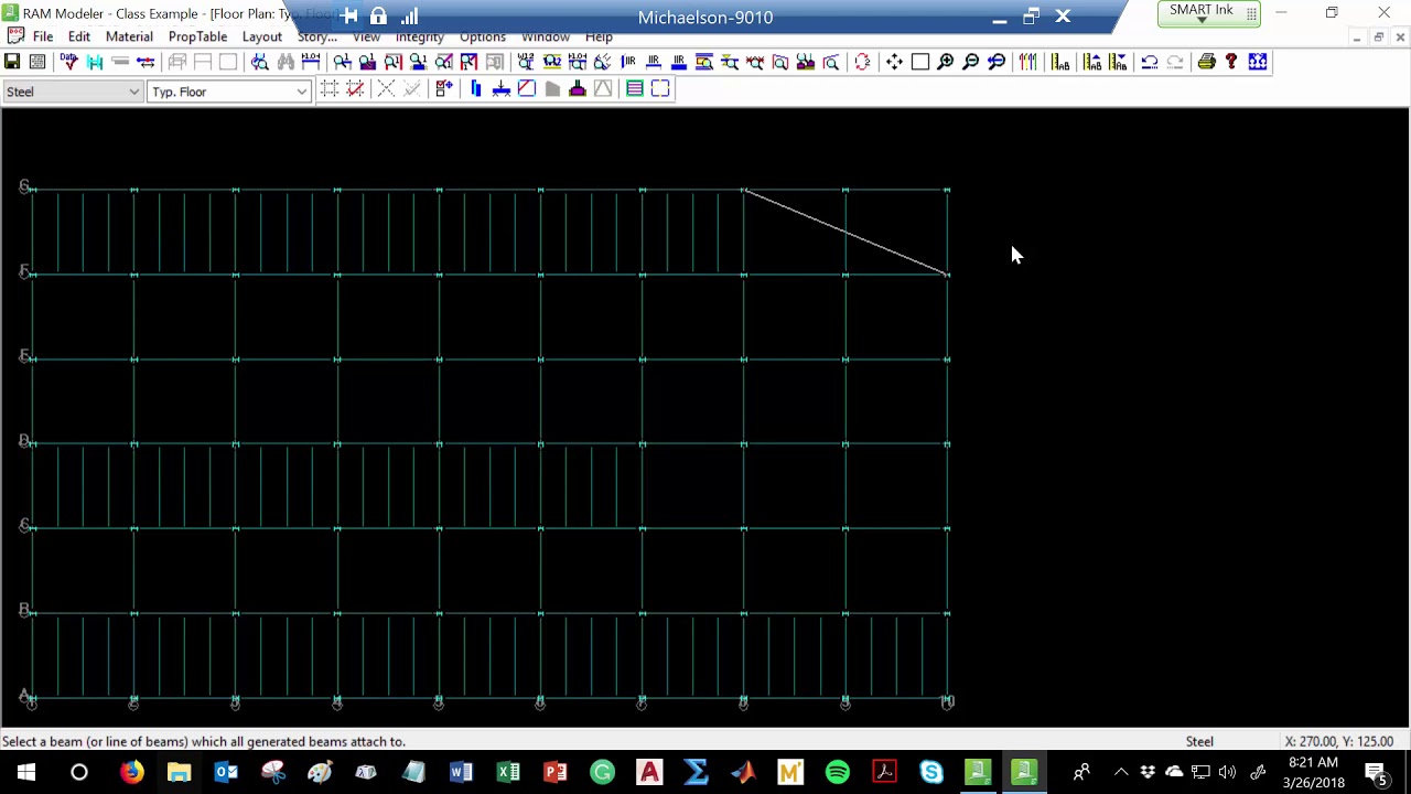 ENGR 453:  RAM Steel Demonstration, Part 1 (2018.03.26)