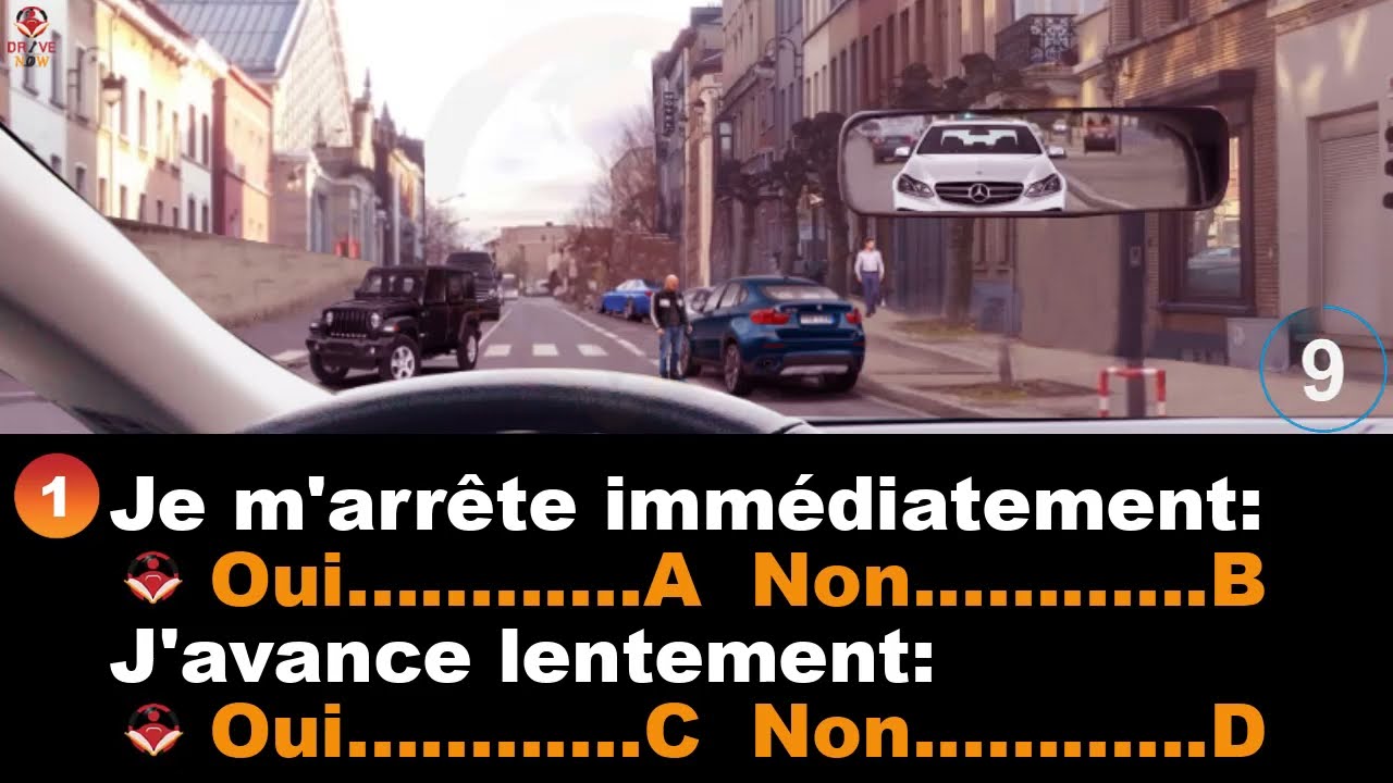 Code de la route : Série #1 Q de 01 à 40 Permis de conduire 2022