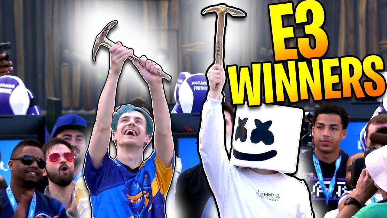 NINJA & MARSHMELLO WIN THE E3 CHARITY FORTNITE TOURNAMENT - BEST HIGHLIGHTS