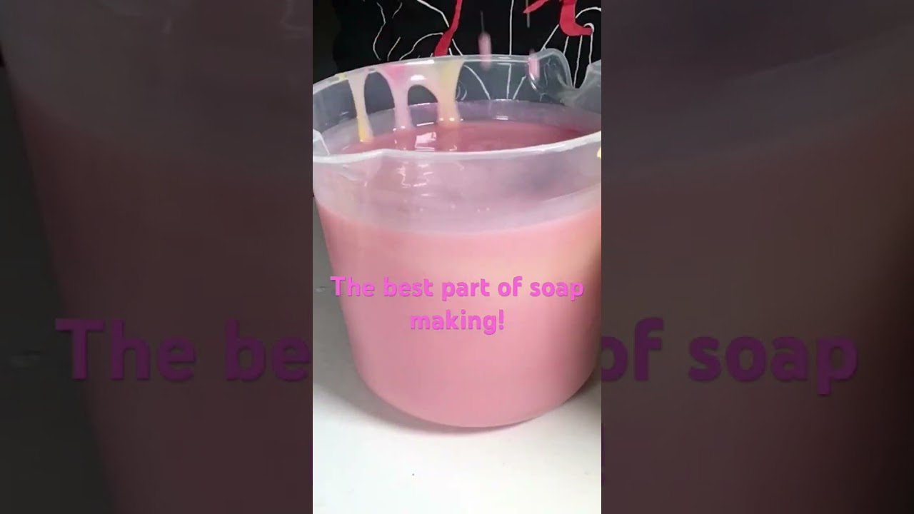 The best part of soap making! 🎨 #shorts #soapmaking #soapbase