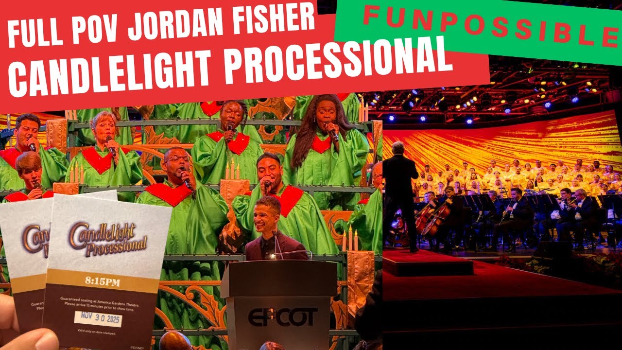 POV EPCOT Candlelight Processional FULL POV 2025 Jordan Fisher!!!