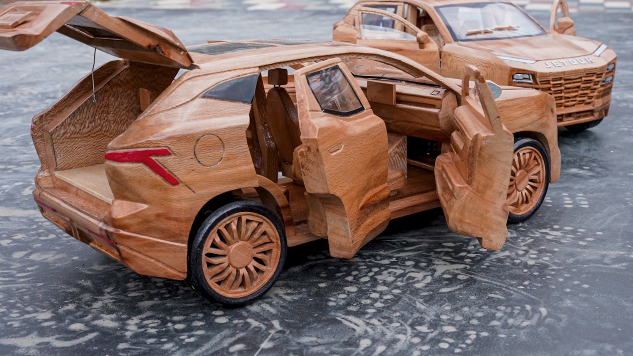 Wooden Jetour Dashing – Handmade Car Model from Wood!