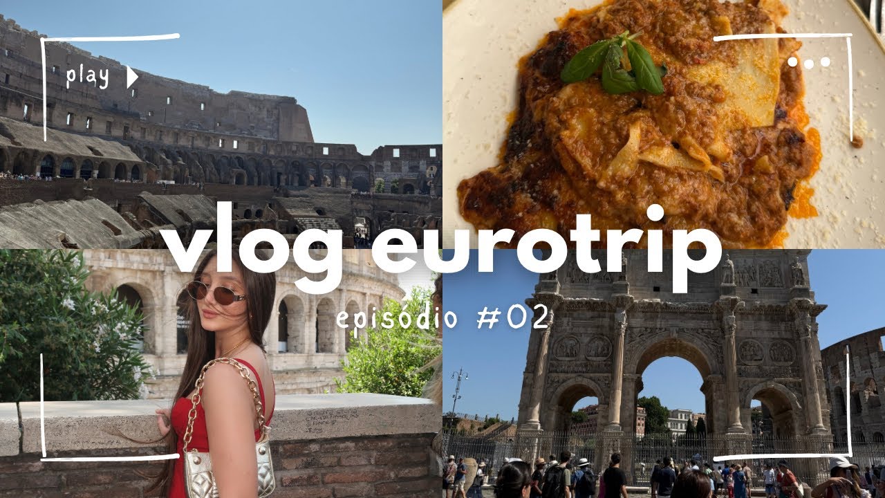 #2 vlog eurotrip - 2° dia em Roma 🏛️ coliseu, pantheon + comprinhas na kiko, zara & sephora! 🩷
