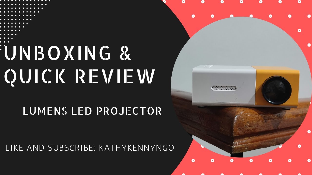 Unboxing and Quick Review of the Lumens LED Projector from Shopee