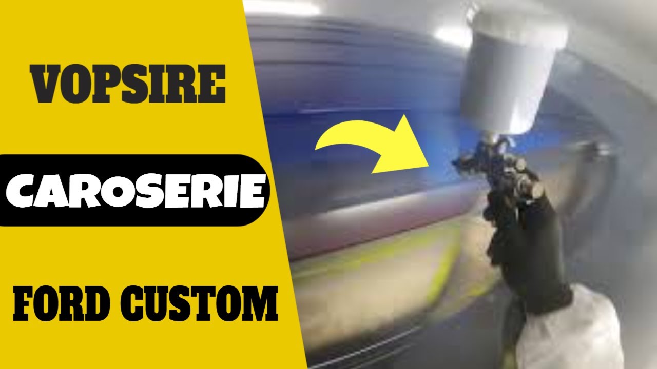 Vopsire Caroserie Ford Transit Custom Aplicare Vopsea 2K Albastra Aplicare vopsea cu lac incorporat