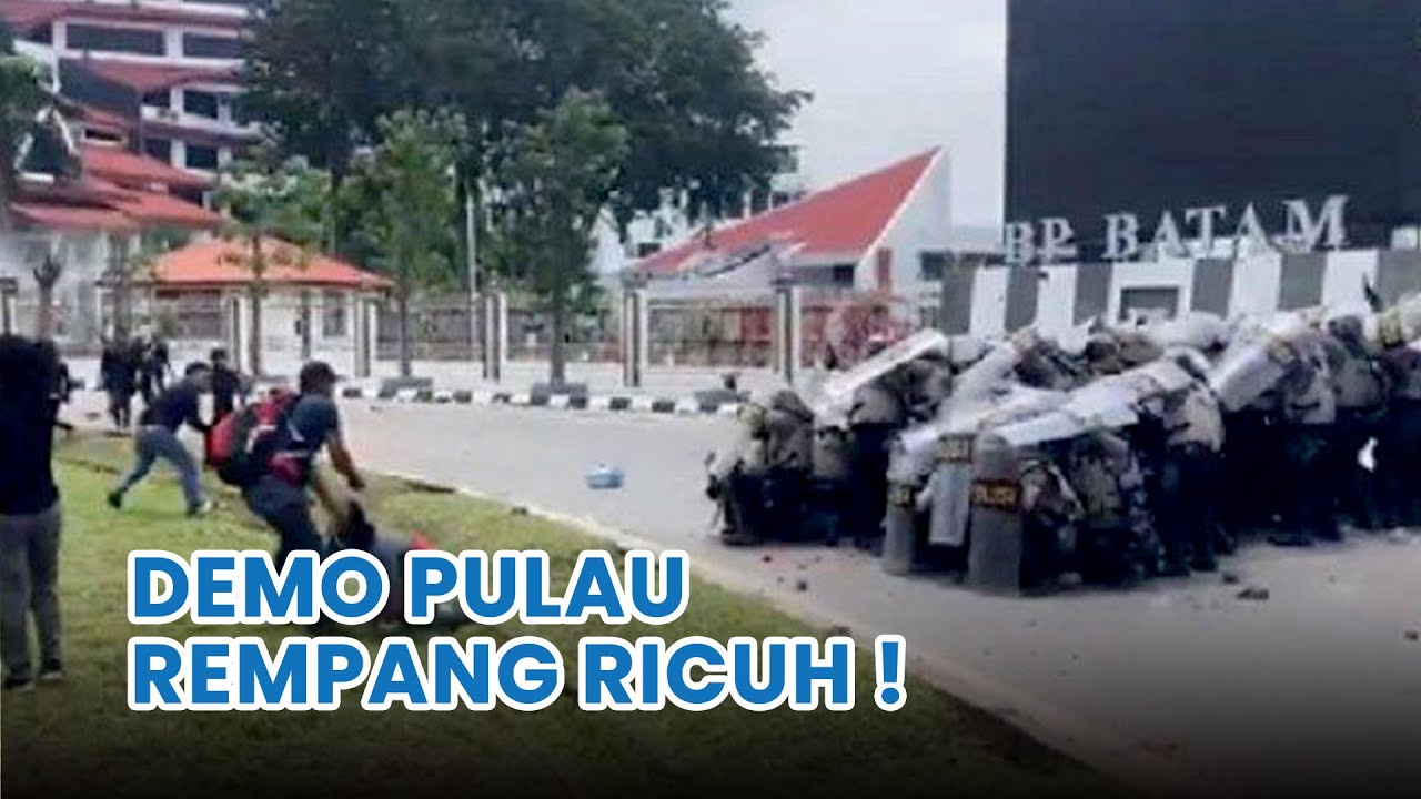 Aksi Bela Warga Rempang di Kantor BP Batam Ricuh