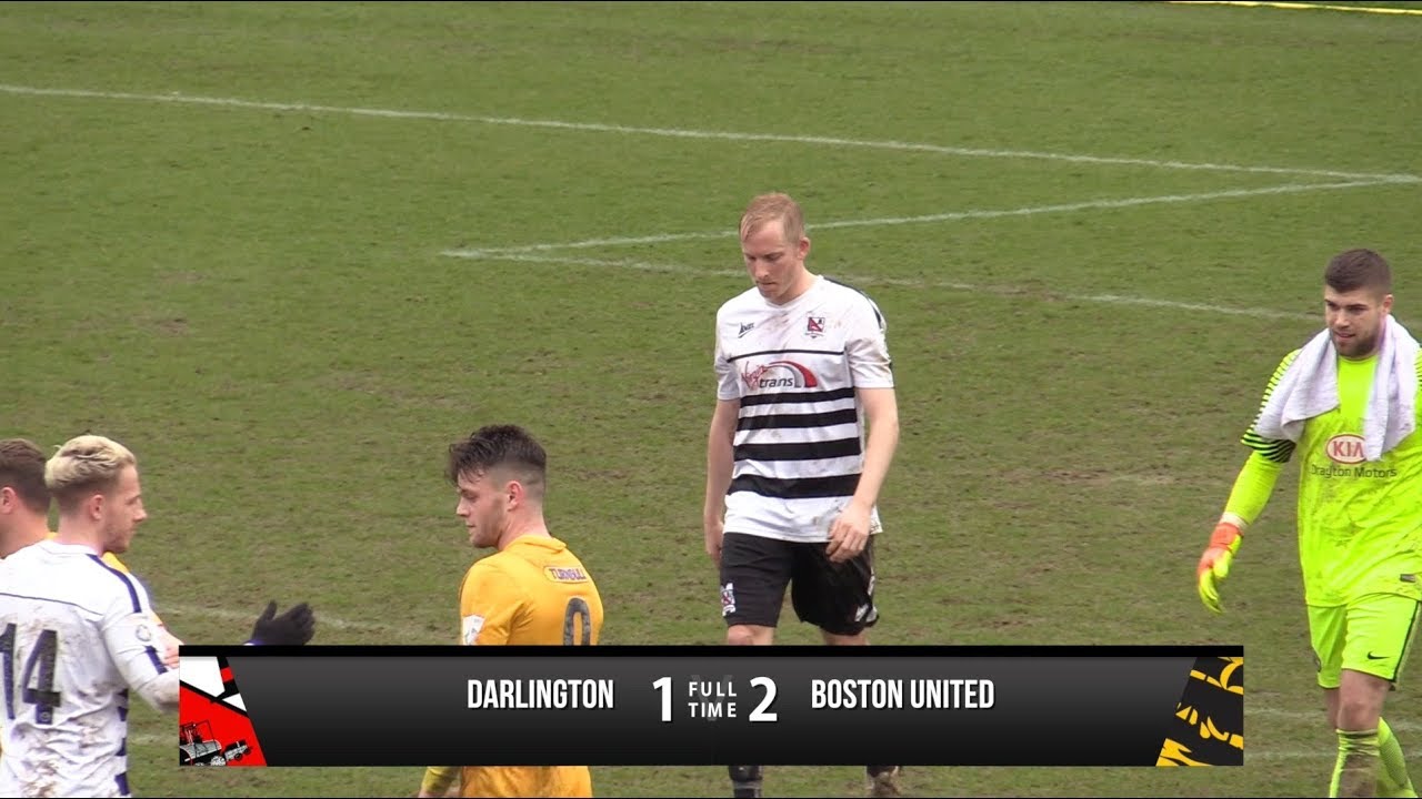 Darlington 1-2 Boston United - Vanarama National League North - 2017/18
