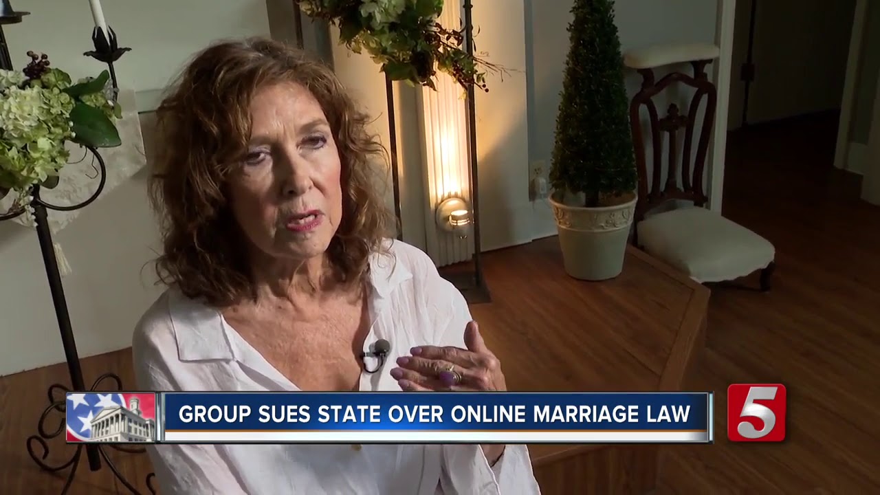 Church sues TN over law barring online ordained ministers from performing weddings