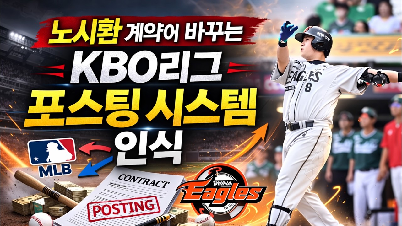 노시환 계약이 바꾸는 KBO리그 포스팅 시스템 인식 #노시환 #한화이글스 #KBO리그