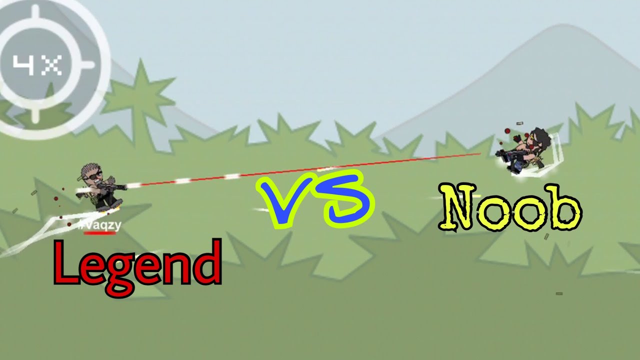Da2 Mini Militia: Legend vs Noob (ft Vaqzy the Legend)