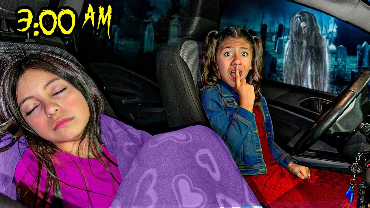 ¡PASAMOS una NOCHE DENTRO del AUTO 🚘en el CEMENTERIO!