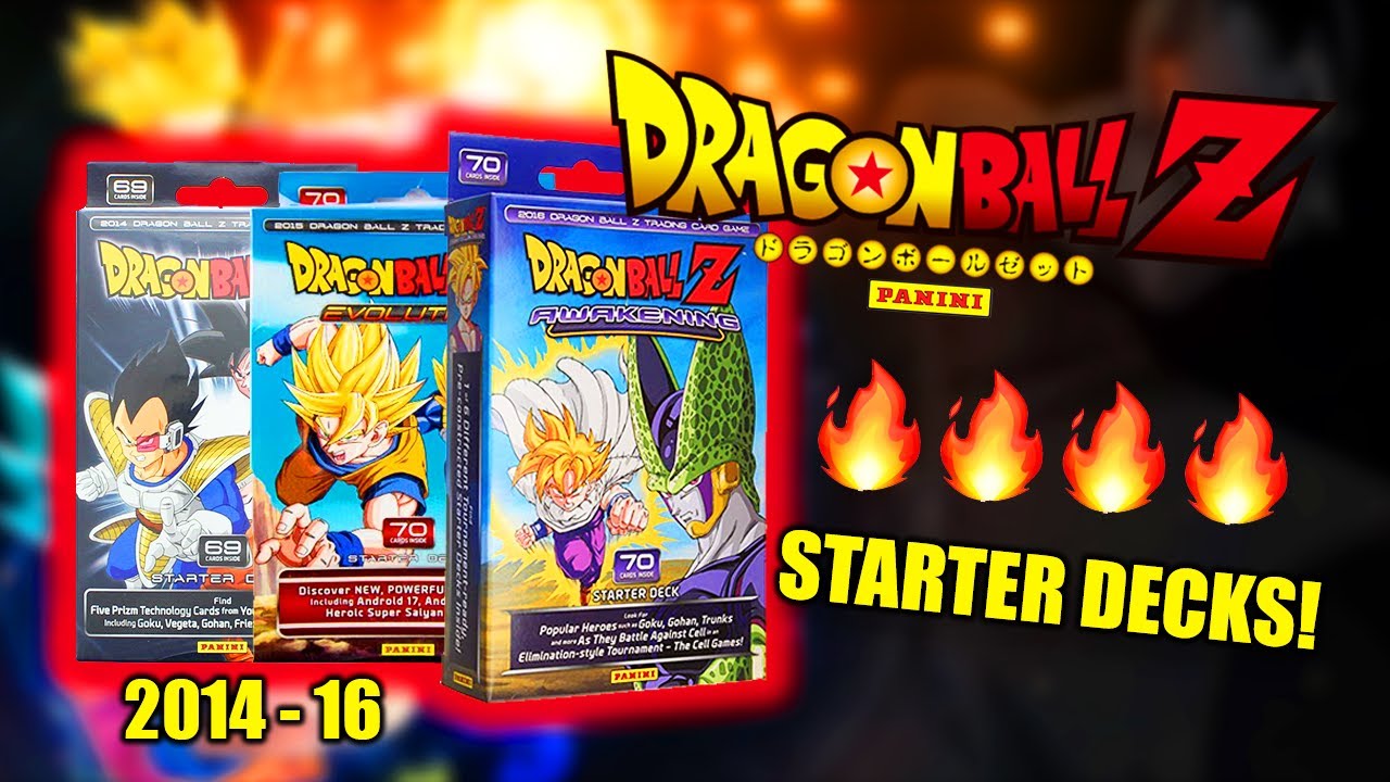 *2014-2016🔥* Opening up Dragon Ball Z Card Game Starter Decks! - Panini
