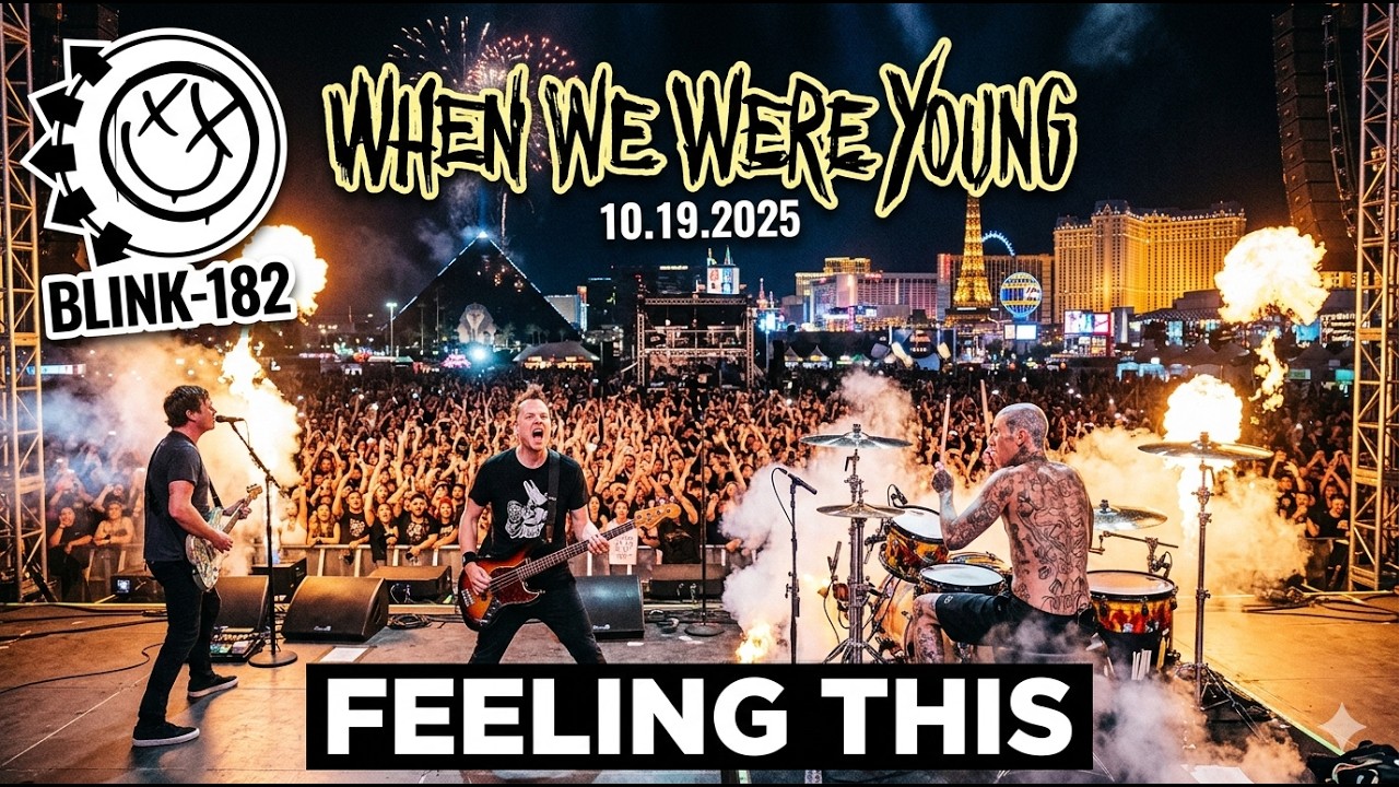 Blink 182 - Feeling This - When we were young 10.19.2025 #LasVegas #WhenWeWereYoung #Concert 