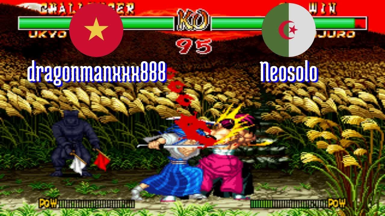 FT5 @samsho2: dragonmanxxx888 (VN) vs Neosolo (DZ) [Samurai Shodown II Fightcade] Sep 16