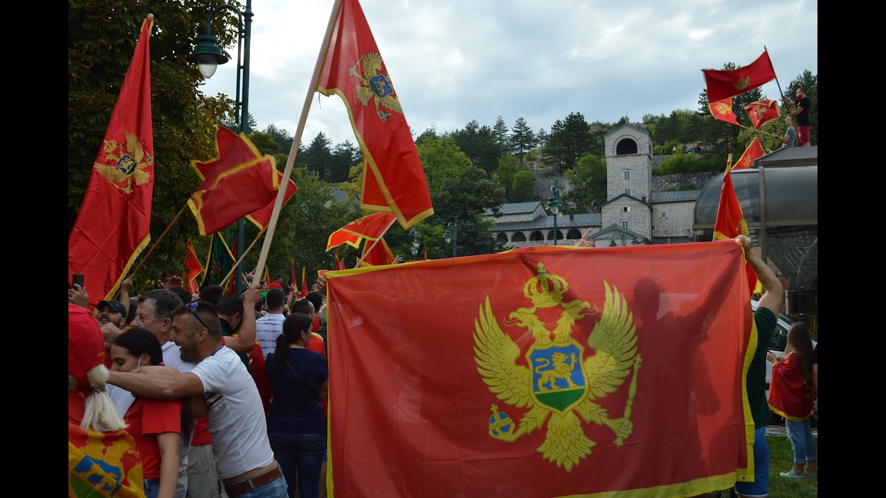 RTV Cetinje - Održan Patriotski skup ispred Cetinjskog manastira