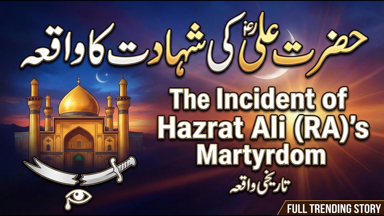شہادتِ علیؓ کا دردناک واقعہ | The Tragic Assassination of Hazrat Ali (RA) & The Lesson of Khawarij
