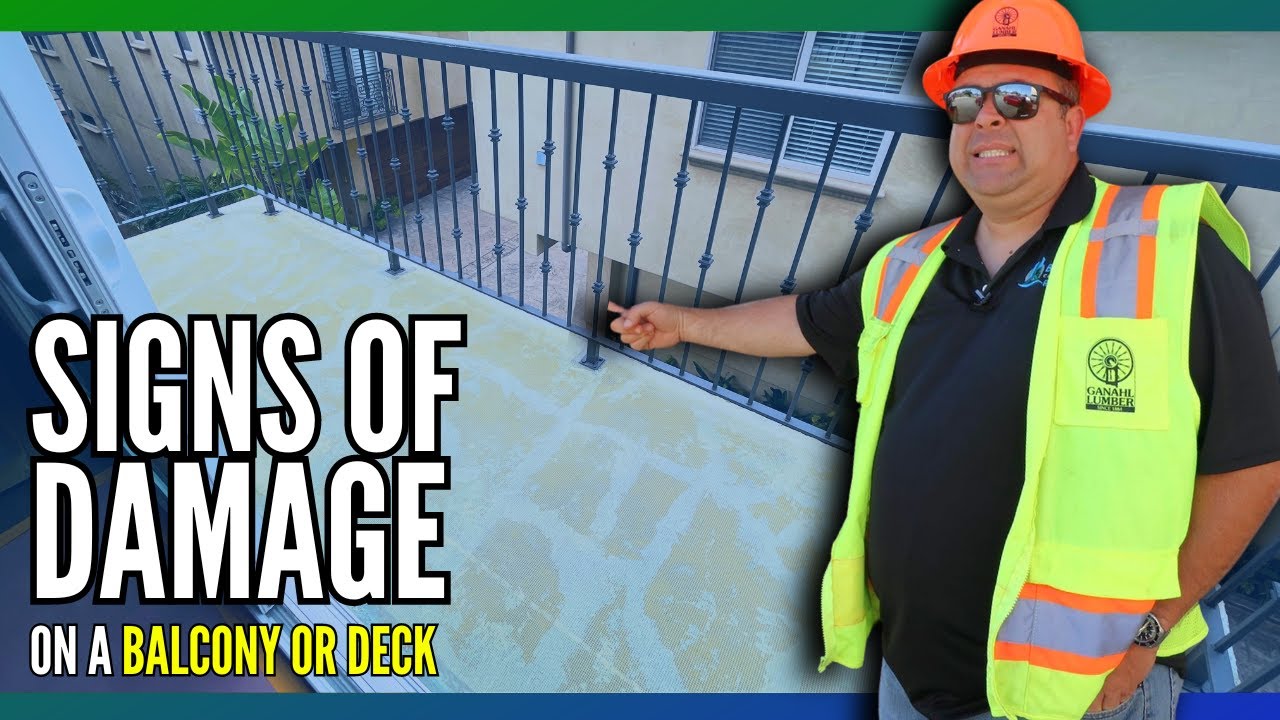 Water Damage on a Balcony | How to Inspect a Balcony | Balcony & Deck Repair Tips