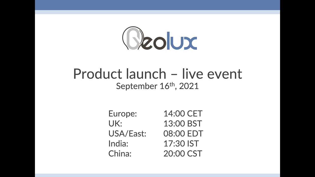 Geolux Radars Live Product Launch