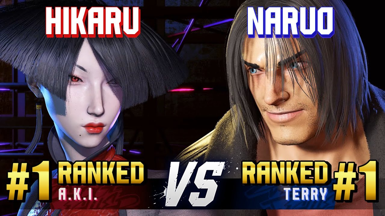 SF6 ▰ HIKARU (#1 Ranked A.K.I.) vs NARUO (#1 Ranked Terry) ▰ High Level Gameplay