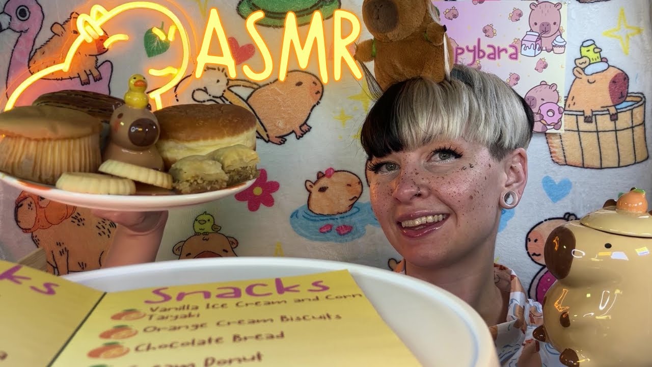 🍊 Capybara Café 🍊 ASMR Soft Spoken Roleplay for Sleep, Relaxation and Joy