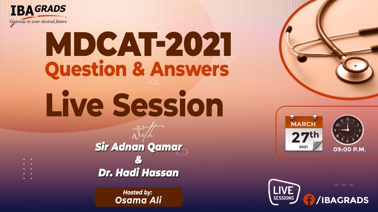 MDCAT 2021 Question & Answers Live Session