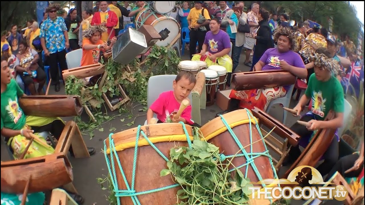 Junior Cook Island Drumming Competition Te Maeva Nui 2015