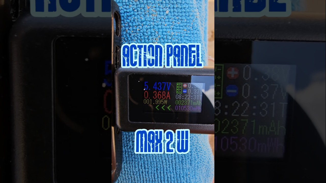 TEST Panel z Actiona 2W w Słońcu 