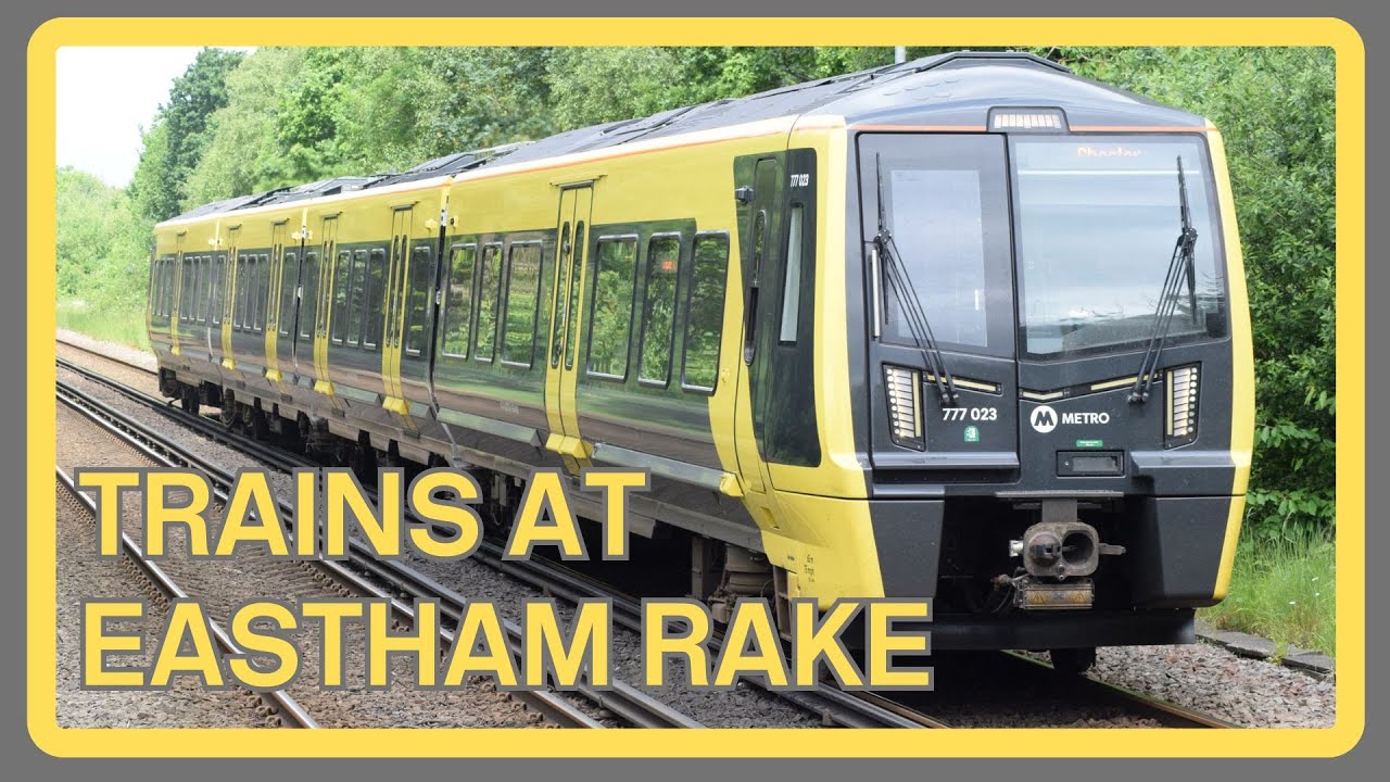 TRAINS at EASTHAM RAKE railway station