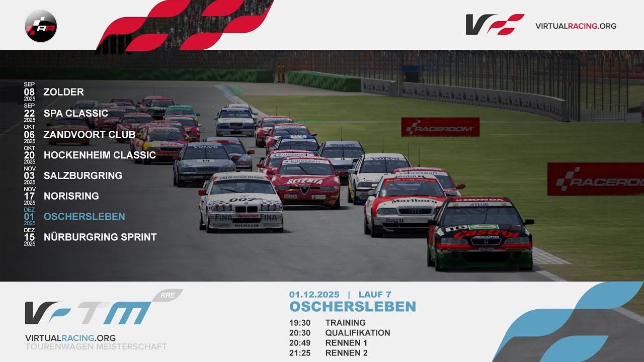 Raceroom | VRTM XVII &ndash; Lauf 7 Oschersleben