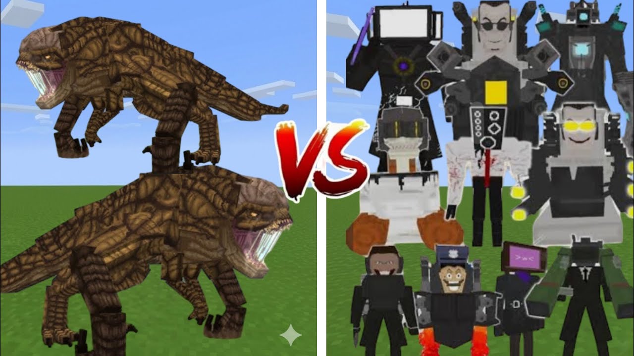 T Rex Vs Skibdi toilet !!