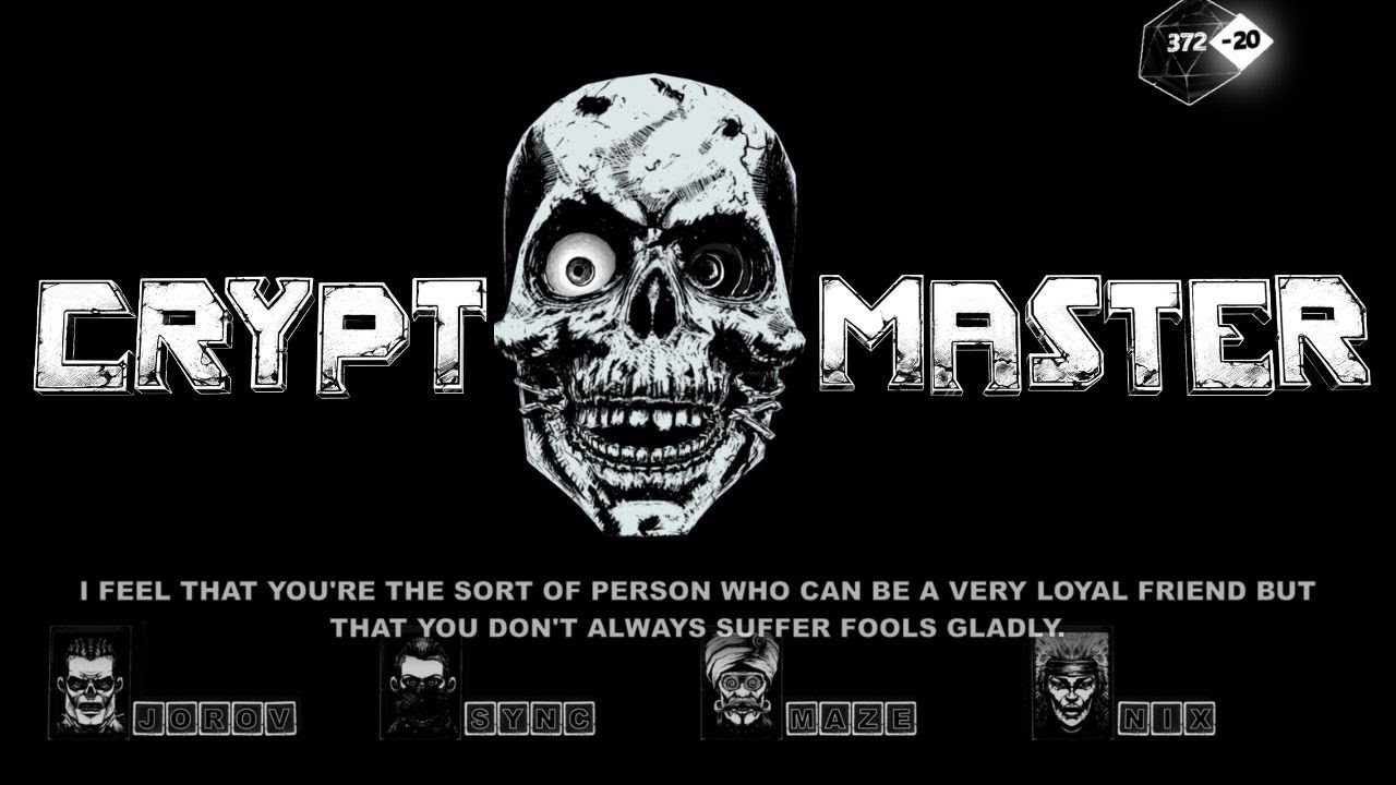 [CRYPTMASTER] I'M TYPING FOR MY LIFE IN HERE! 💀