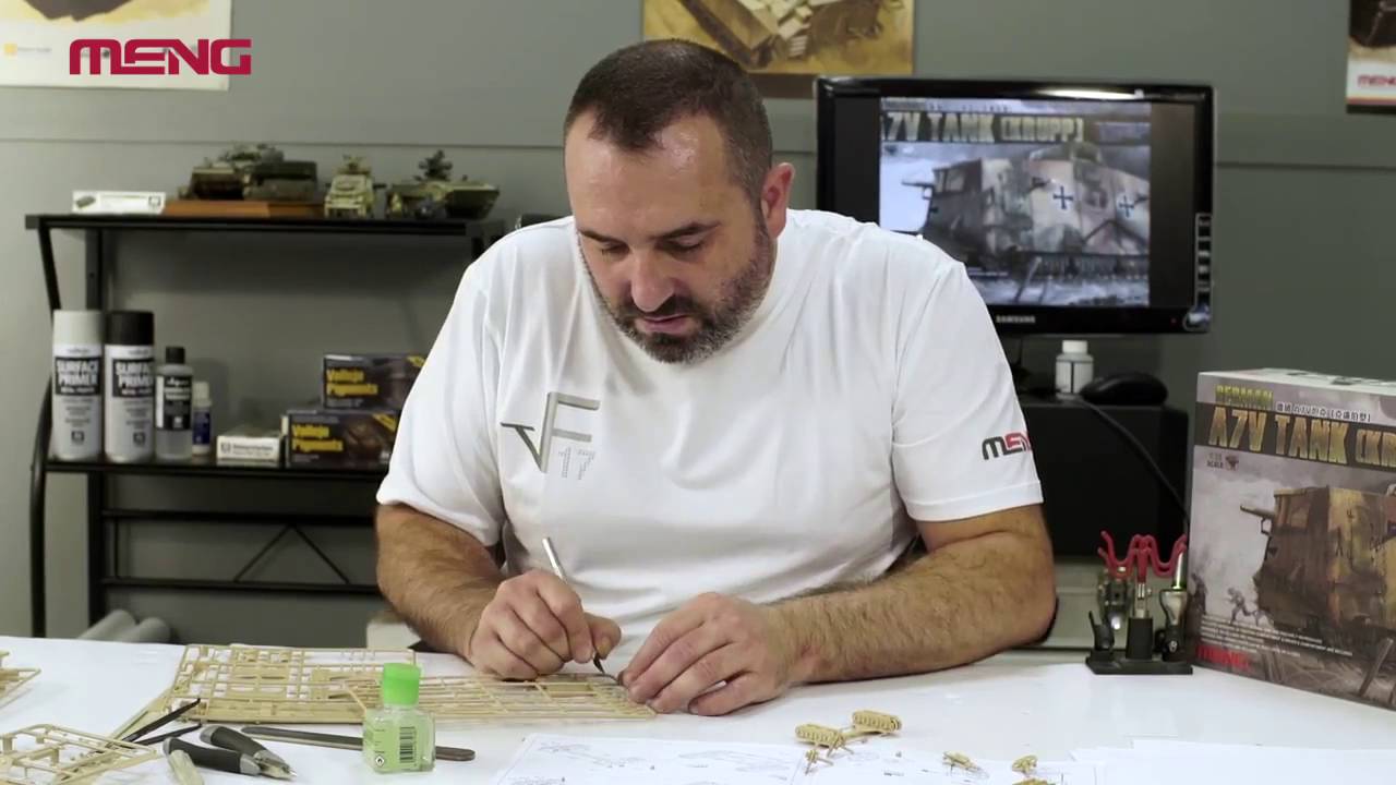MENG TS-017 German A7V Tank (Krupp) Build Guidance Video
