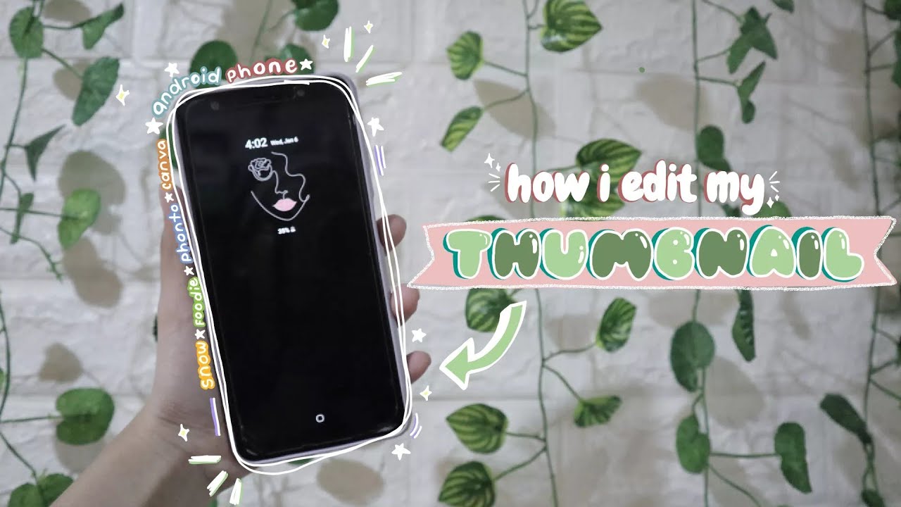 📱how i edit my thumbnails using my android phone | philippines