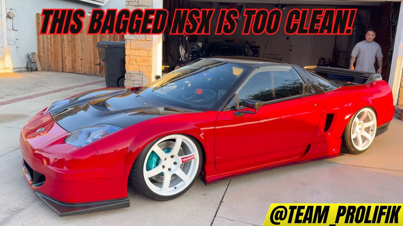 THIS BAGGED NSX IS TOO CLEAN! | 1993 Acura NSX Build @abc.garage