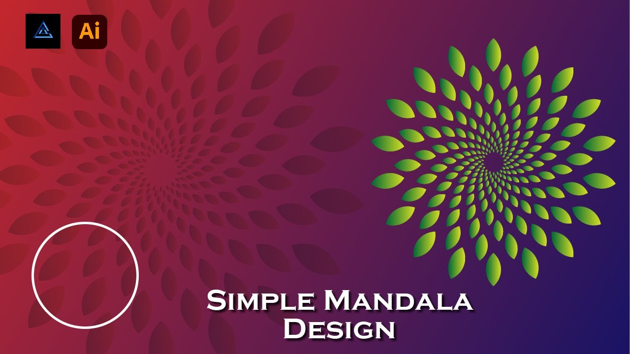 How to Create Simple Mandala Design | Adobe Illustrator Tutorials 2025 | Step-by-Step
