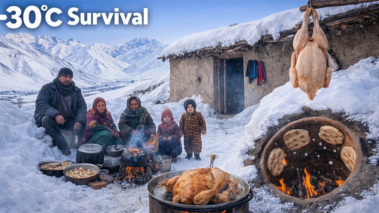 Living With Afghan Mountain Nomads in the Coldest Village on Earth | Real Village Life