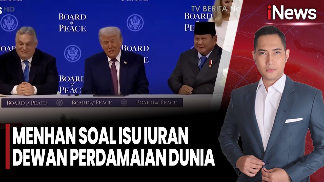 Menhan Soal Iuran Dewan Perdamaian Dunia | iNews Room (26/01)