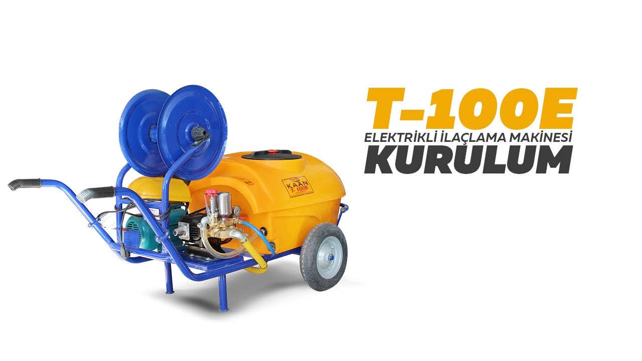 T 100 ELEKTİRİKLİ İLAÇLAMA KURULUM MONTAJ