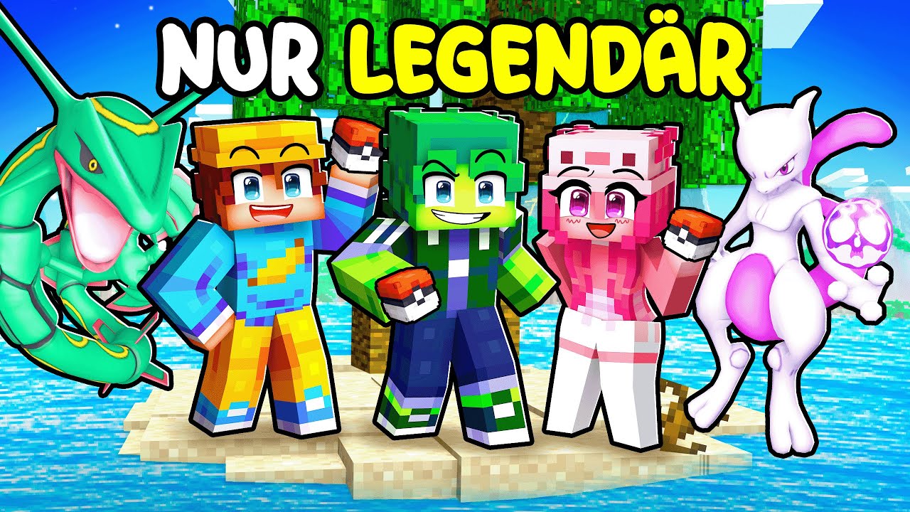 EINGESPERRT auf einer NUR POKEMON INSEL in Minecraft!