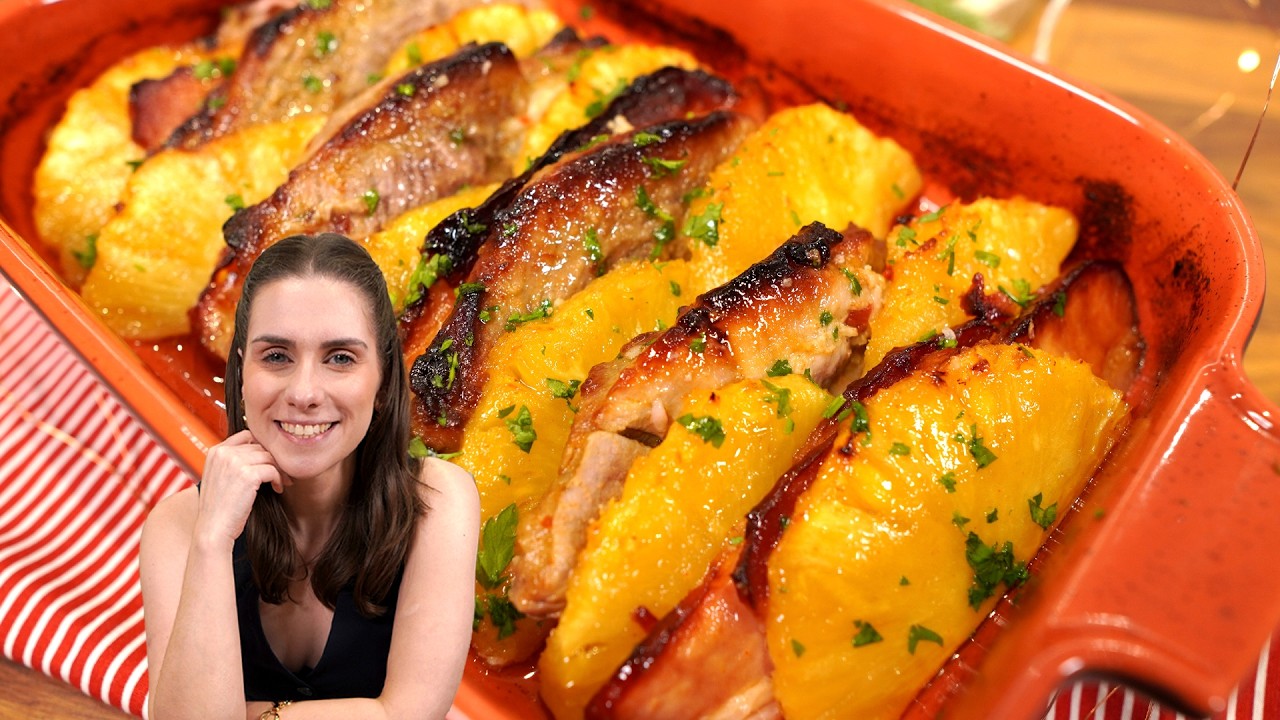 LOMBO COM ABACAXI E BACON, A RECEITA MAIS FÁCIL PRO SEU NATAL