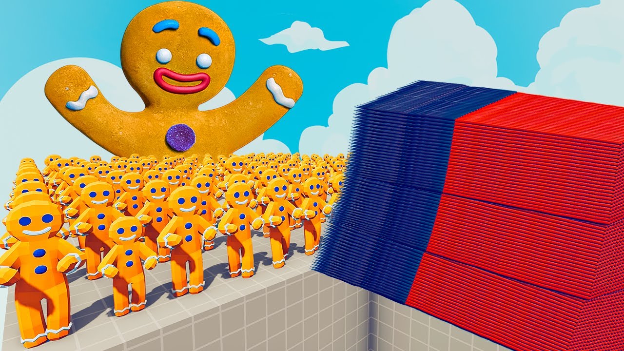 200x GINGERBREAD + 1x GIANT vs EVERY GOD - Totally Accurate Battle Simulator TABS