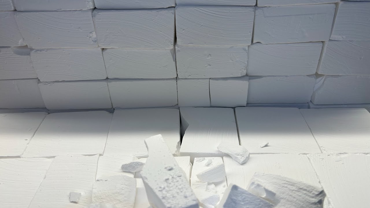 ASMR| 50 blocks of NS1 gymchalk crush| Happy belated Birthday to me 🎉🎂