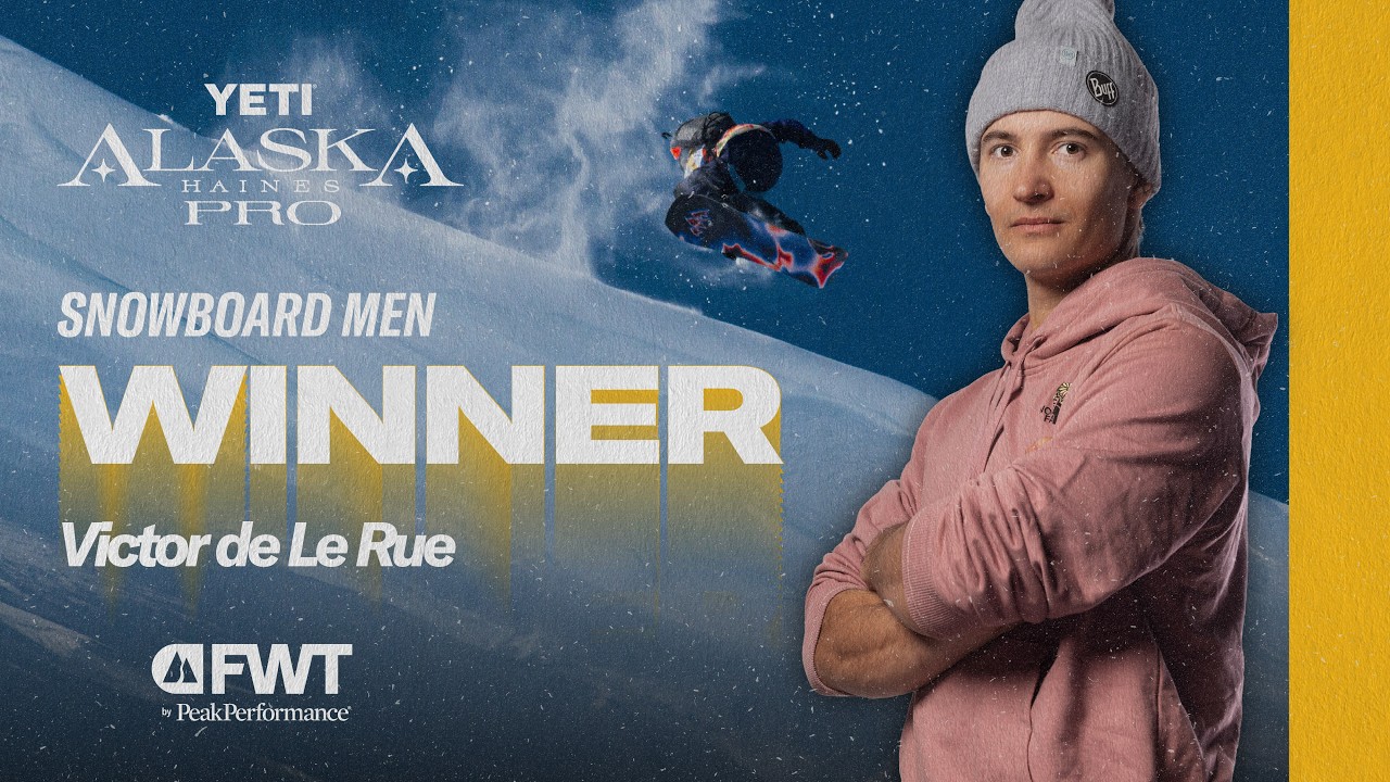 Виктор де Ле Рю, сноубордист, победитель заезда 2026 года, YETI Alaska Haines Pro 🔥