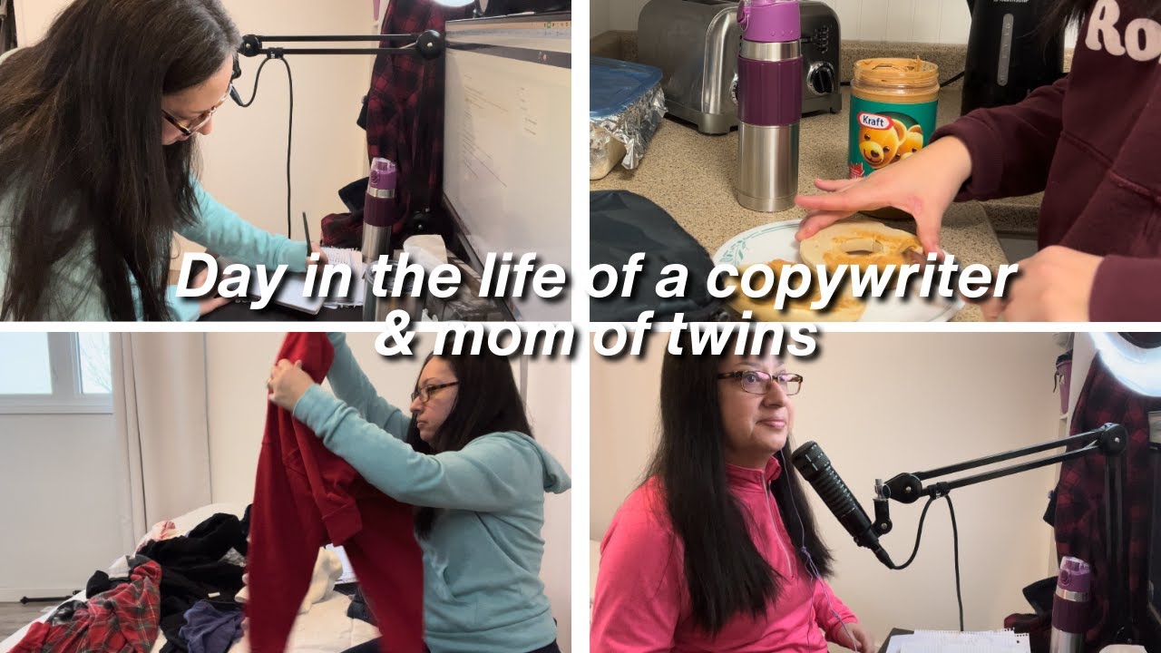 Day in the life of a copywriter | made $1,450 in 1/2 day of working from home